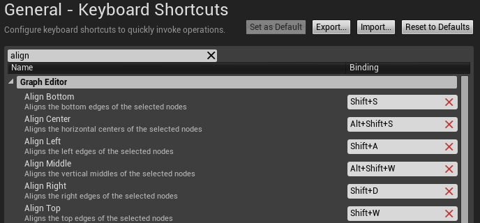 Align Shortcuts